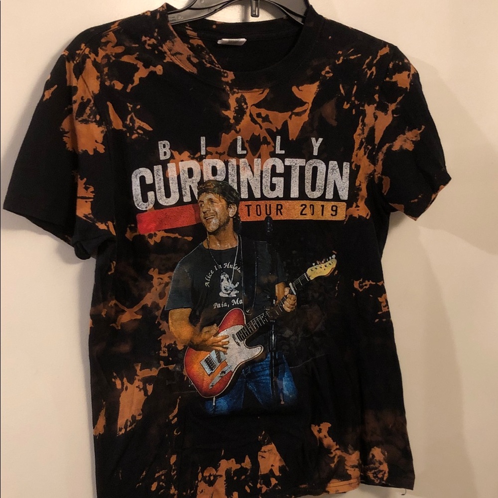 Billy currington Black & Brown Tie-Dye Tour T-Shirt